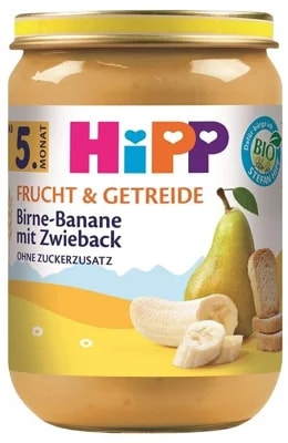 HiPP BIO Ovoce a cereálie hruška, banán a suchary