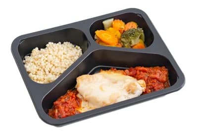 Pappudia Kuřecí steak s mozzarellou a rajčatovou salsou s tarhoňou a zeleninou