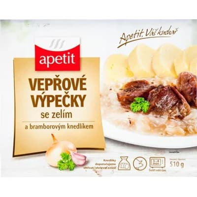 apetit Výpečky se zelím a bramborovým knedlíkem chlaz.