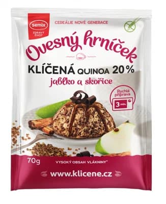 SEMIX Ovesný hrneček s quinoou, jablky, skořicí BEZLEPKU