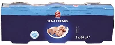 Fine Life Tuňák kousky ve vlastní šťávě 3 x 80 g