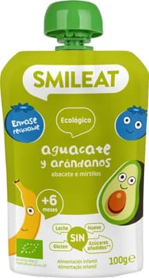 Smileat BIO Kapsička banán, borůvky, avokádo