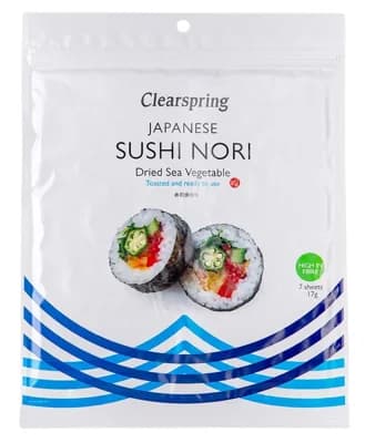 Clearspring Japonské nori řasy na sushi pečené
