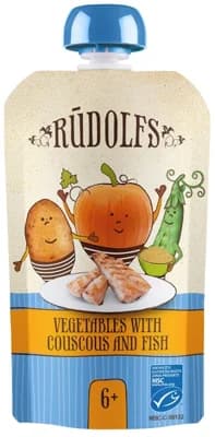 Rudolfs BIO kapsička Zelenina, kuskus, ryba