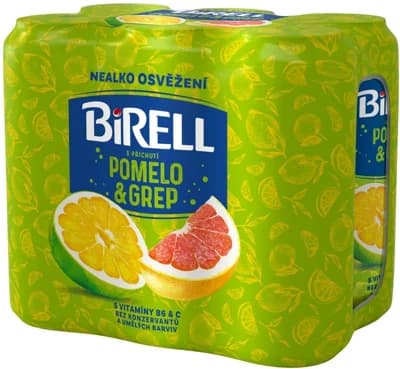 Birell Ochucený pomelo/grep nealkoholické pivo 6x500ml
