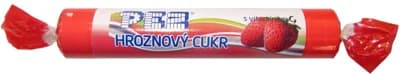 PEZ Hroznový cukr jahoda s vitamínem C
