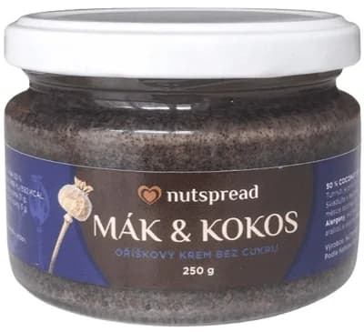 Nutspread Kokosovo-makové máslo