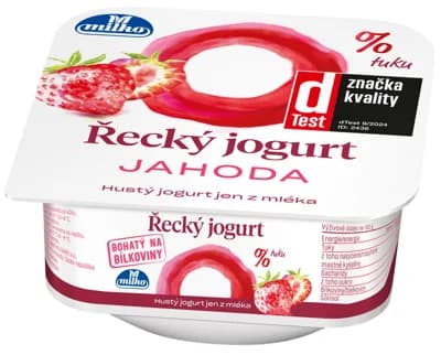 Milko Řecký jogurt 0% jahoda