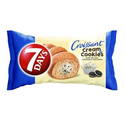 7DAYS Croissant Vanilla Milk Cream & Cookies 20 x