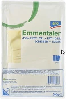 aro Emmentaler 45% plátky
