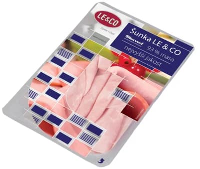 LE&CO Šunka nejvyšší jakosti shaved s obsahem masa 93 %