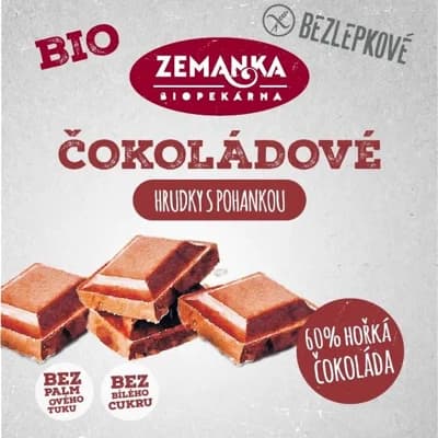 Zemanka Bezlepkové pohankové bio hrudky s čokoládou