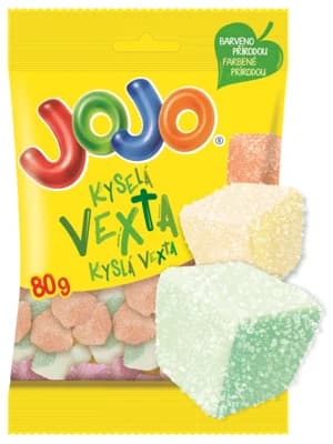 Jojo Vexta kyselá, želé bonbóny s ovocnými příchutěmi
