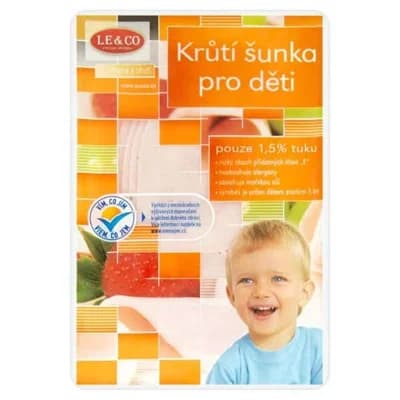 Le & Co Krůtí šunka pro děti krájená (83% masa)