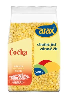 ARAX Čočka žlutá loupaná celá FOTBAL