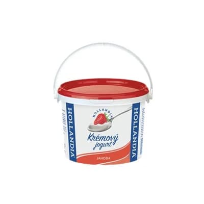 HOLLANDIA jogurt krémový jahodový chlaz.