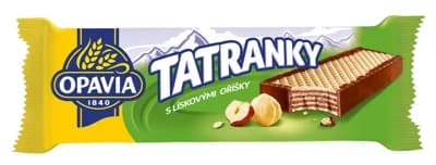 Opavia Tatranky s lískovými oříšky oplatka