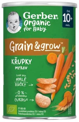 Gerber organic BIO Křupky s mrkví