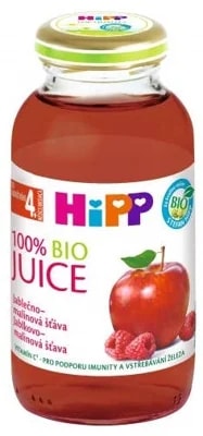 HiPP BIO dětská ovocná šťáva jablečno-malinová