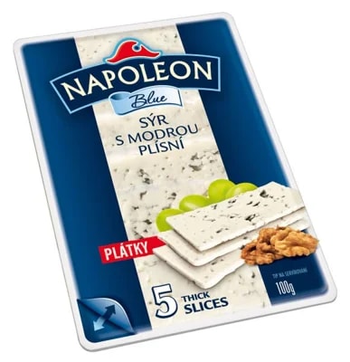 Napoleon Sýr s modrou plísní plátky