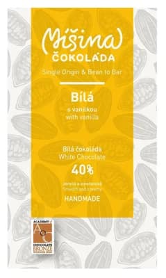 Míšina čokoláda Bílá čokoláda 40 % s vanilkou