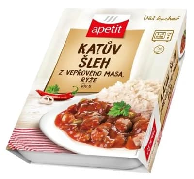 Apetit Katův šleh z vepřového masa a rýže