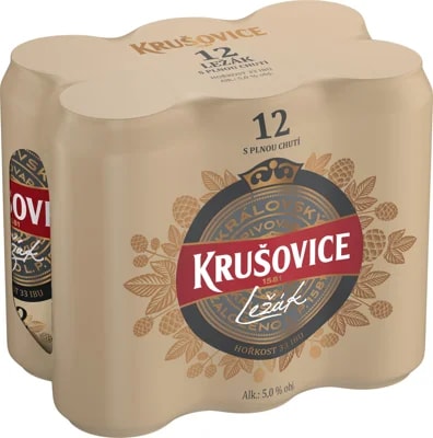 Krušovice 12 6×0,5 l plech