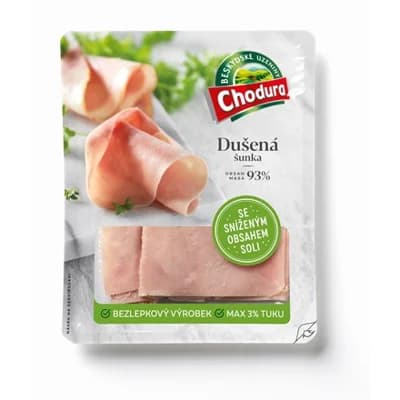 Šunka dušená snížený obsah soli chlaz. 100 g