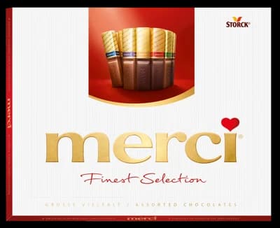 Merci 8 druhů vybraných čokoládových specialit