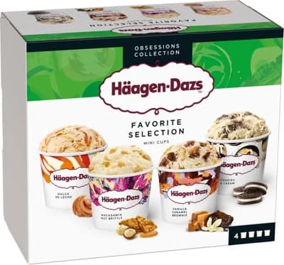Häagen-Dazs Favorite Collection Mini Cups 4x95ml