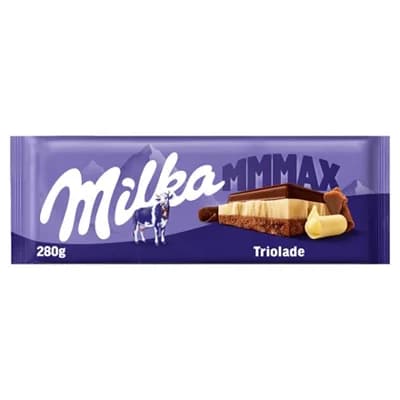 Milka Triolade Čokoláda bílá, hořká a mléčná