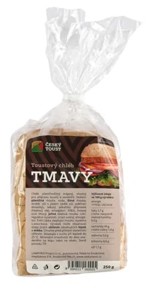 Český toust Toustový chléb tmavý