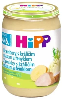HiPP Brambory s králičím masem a fenyklem