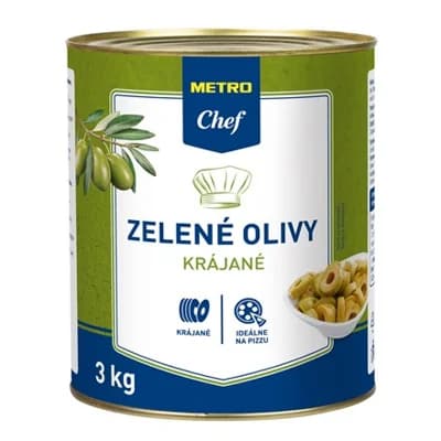 METRO Chef Olivy zelené krájené
