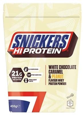 Mars Protein Snickers HiProtein Powder - bílá čokoláda caramel & arašídy