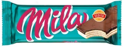 Sedita Mila Oplatky s mléčnou krémovou náplní v kakaové polevě