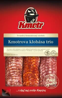 Kmotr Kmotrova klobása trio krájená