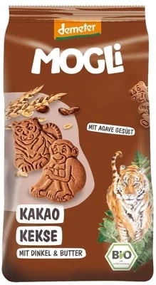 Mogli BIO Kakaové sušenky s certifikací Demeter