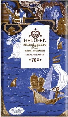 Herufek BIO #MissionZero 2019 single origin tmavá čokoláda 70%
