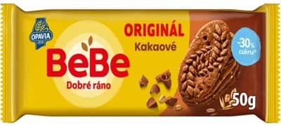 Opavia sušenky kakaové BeBe Dobré Ráno, -30% cukru
