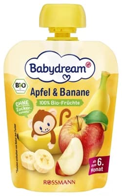 Babydream BIO Ovocná kapsička jablko a banán