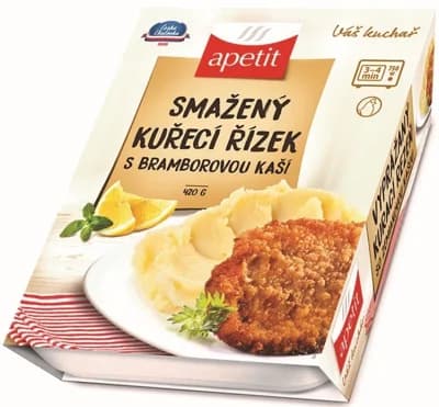 Apetit Smažený kuřecí řízek s bramborovou kaší