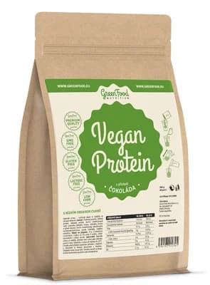 Greenfood Vegan protein - čokoláda
