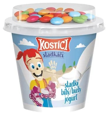 Kostíci Sladkáči bílý jogurt slazený