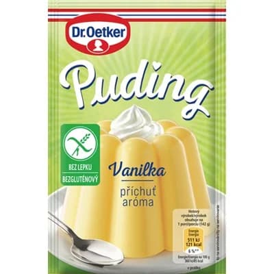 Dr. Oetker Puding s příchutí vanilky bez lepku