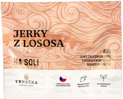 Trnečka Smoked Fish Jerky z lososa solené