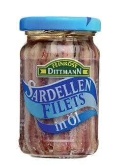 Feinkost Dittmann Sardelové filetky v oleji (pevný podíl ) chlaz.