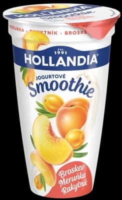 Hollandia Balance jogurtové smoothie broskev, meruňka, rakytník