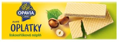 Opavia Oplatky Zlaté lískooříšková náplň