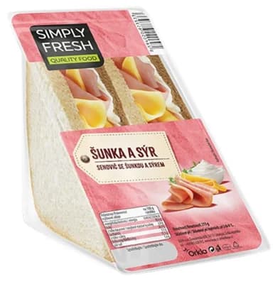Simply Fresh Sendvič Šunka a sýr